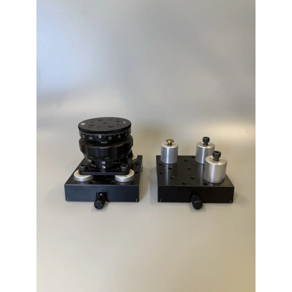 2x Optical Rail PRC-3 With Vertical Stage with Rotary Platform